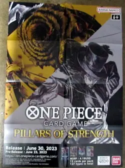 One Piece Card Game Pillars of Strenght Exclusive Poster - Image 1