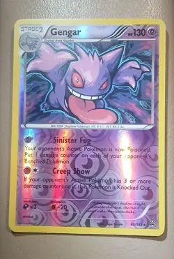 Gengar 60/162 Reverse Holo Rare XY - BREAKthrough Pokemon Card - Image 1