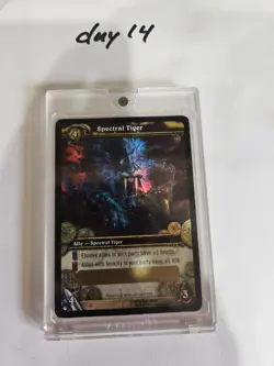World of Warcraft TCG Spectral Tiger Mount Loot Card Fires Of Outland Unused - Image 1