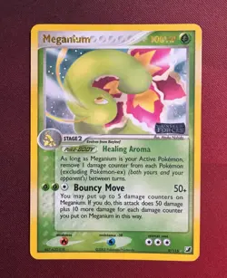 MEGANIUM 9/115 EX Unseen Forces REVERSE HOLO RH rare Pokemon TCG card NM+ - Image 1