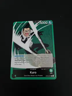 OP03-021 Kuro Leader One Piece TCG Card OP03 Pillars of Strength Trading Card - Image 1