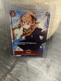 One Piece CCG Sanji Parallel OP10-005 Royal Blood SR Card - Image 1