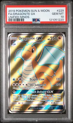 Dragonite GX 229/236 - Unified Minds - Graded PSA 10 GEM MT Pokemon Card - Image 3