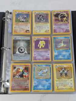 WoTC Pokemon Cards - Holos, Shadowless, 1st Eds, Rares (~250 Cards In Binder) - Image 1