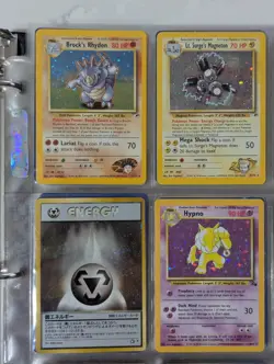 WoTC Pokemon Cards - Holos, Shadowless, 1st Eds, Rares (~250 Cards In Binder) - Image 2