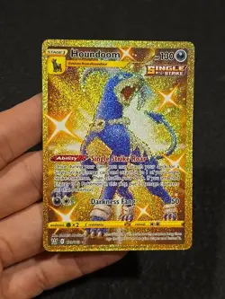 Houndoom (Secret) 179/163 Battle Styles Holo Single Strike Gold Card - Image 5