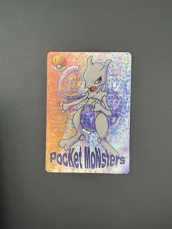 Pokemon Pocket Monsters - Vintage Vending Machine Sticker Cards - MEWTWO #1146 - Image 1
