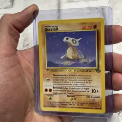 Pokemon Jungle 50/64 Cubone Osselait FRENCH Vintage Vtg Pokemon Card LP+ WOTC - Image 2