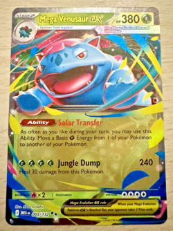 Pokemon TCG Mega Venusaur ex 003/132 Mega Evolutions Half Art Ultra Rare Card - Image 1