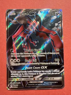 Pokemon TCG Yveltal GX Full Art Ultra Rare Holo Card 124/131 - Image 1