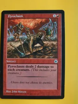 Pyroclasm, Portal Red Rare Sorcery Magic the Gathering Card. - Image 2