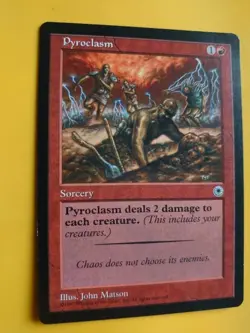 Pyroclasm, Portal Red Rare Sorcery Magic the Gathering Card. - Image 3