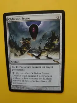 MTG Card. Oblivion Stone. rare mirrodin artifact - Image 2