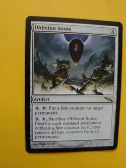 MTG Card. Oblivion Stone. rare mirrodin artifact - Image 3