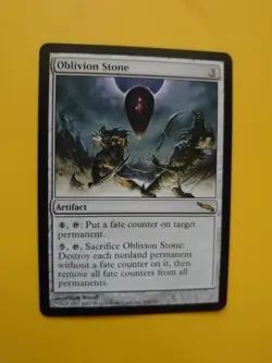 MTG Card. Oblivion Stone. rare mirrodin artifact - Image 4