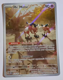 Mr. Mime 179/165 IR English Scarlet & Violet 151 Pokemon TCG & Bonus Card - Image 2