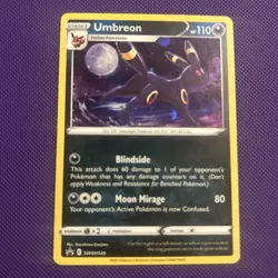 Pokemon TCG Umbreon SWSH129 Black Star Promo Holo Card Evolving Skies 2021 - Image 1