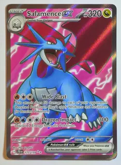 Salamence ex 177/159 Ultra Rare Journey Together Pokemon TCG & Bonus Card - Image 2