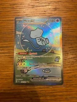 🫧🫧🫧 Pokemon Mew EX TCG Card Paldean Fates Sir, 'Bubble Mew' 232/091 🫧🫧🫧 - Image 1