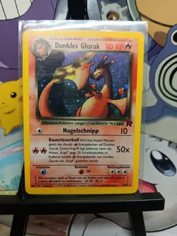 German Pokemon Card Dark Charizard (Dunkles Glurak) Team Rocket Holo 4/82 NM/LP - Image 1