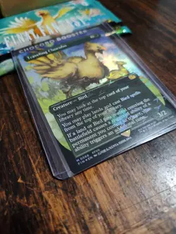 Traveling Chocobo 568 - Chocobo Track Foil Borderless Final Fantasy MTG - Image 2