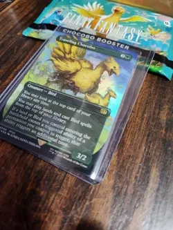 Traveling Chocobo 568 - Chocobo Track Foil Borderless Final Fantasy MTG - Image 3