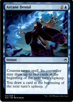 2018 MTG Masters 25 Arcane Denial #41 Light Play - Image 1