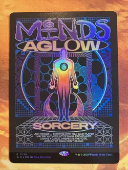 MTG Rainbow Foil Borderless Minds Aglow Secret Lair: X KEXP: You Are Not Alone!! - Image 1