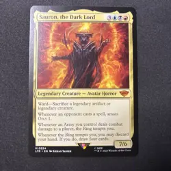 Magic Sauron, the Dark Lord #224 (NM) Lord of the Rings LTR Magic MTG Near Mint - Image 1