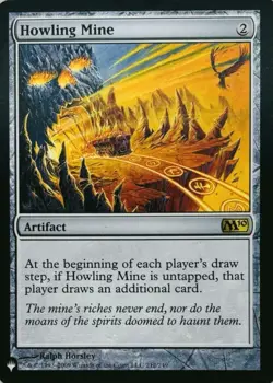 X 1 Howling Mine NM-M The List Reprints M10 MTG Magic The Gathering - Image 1