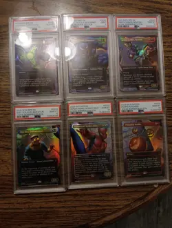 2025 MTG Sensational SceneBorderless Foil MTG Marvel Spider-Man Set Of 6 - Image 1