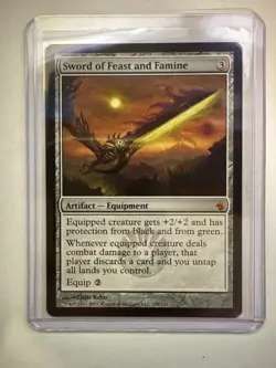 Magic the Gathering - Sword of Feast and Famine - Mirrodin Besieged - Regular NM - Image 1
