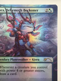Kiora, Behemoth Beckoner (Rainbow Foil) Secret Lair Drop Foil - Image 3
