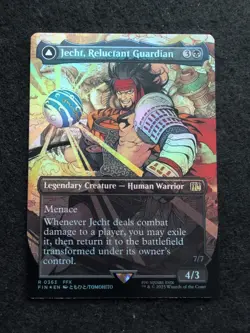 MTG Final Fantasy - Jecht, Reluctant Guardian - FOIL Borderless Rare - 0363 NM - Image 1