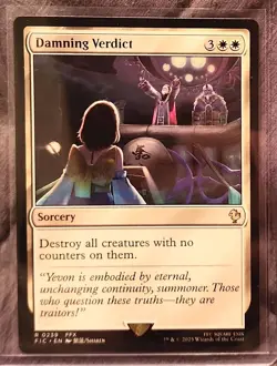 MtG Damning Verdict Commander: Final Fantasy Regular NM - Image 1
