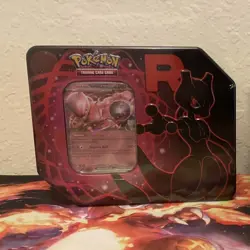 Pokemon TCG (2) Destined Rivals Team Rocket Tins, Mewto And Persian, Sealed - Image 2