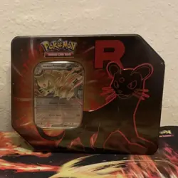 Pokemon TCG (2) Destined Rivals Team Rocket Tins, Mewto And Persian, Sealed - Image 3