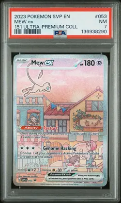 Mew EX 53 Black Star Promo PSA 9 Scarlet & Violet 151 UPC Pokemon Card - Image 1