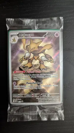 Pokemon Mega Evolution Alakazam ETB Promo SEALED #009 Elite Trainer Box - Image 1