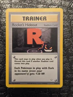 Pokemon Rocket's Hideout 63/64 Neo Revelation Regular Wotc Vintage TCG LP - Image 3
