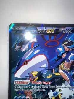 Pokemon TCG Team Aqua's Kyogre EX #6/34 Double Crisis Ultra Rare Lightly Played - Image 2