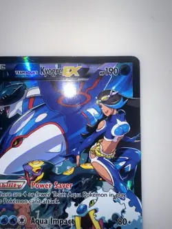 Pokemon TCG Team Aqua's Kyogre EX #6/34 Double Crisis Ultra Rare Lightly Played - Image 3