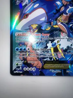 Pokemon TCG Team Aqua's Kyogre EX #6/34 Double Crisis Ultra Rare Lightly Played - Image 5