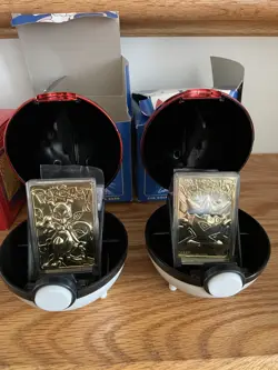 Pokemon 23k Gold Plated 2 Sealed 2 Open Mewtwo Pikachu Poliwhirl Togepi - Image 4