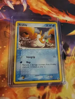 2004 POKEMON KRABBY #66/112 EX FIRE RED LEAF GREEN REVERSE HOLO NM/M - Image 1