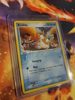 2004 POKEMON KRABBY #66/112 EX FIRE RED LEAF GREEN REVERSE HOLO NM/M - Image 2