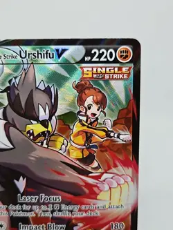 Single Strike Urshifu V TG18/TG30 Swsh09: Brilliant Stars Pokemon Holo - Image 3