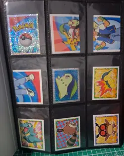 Pokemon 2001 Merlin Series 3 Sticker Set Complete - (126 Total) Lugia - Image 1