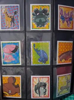 Pokemon 2001 Merlin Series 3 Sticker Set Complete - (126 Total) Lugia - Image 4