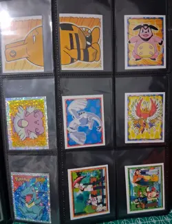 Pokemon 2001 Merlin Series 3 Sticker Set Complete - (126 Total) Lugia - Image 5